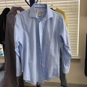 Like New! JoS A Bank Denim Dress Shirt